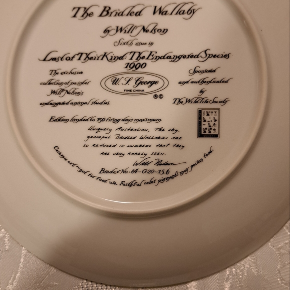 W.L. George. Decorator Plate, - Picture 2 of 4